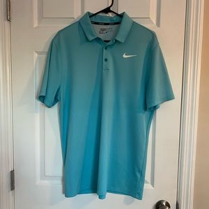 Men’s Nike light teal golf shirt, size large